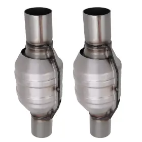 Xkcqu0 Bfo 2x 2.25 Inch Inlet&outlet Universal Stainless Steel Catalytic Converters Length 13