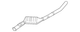 18-30-8-572-487 Bmw Genuine Converter And Pipe