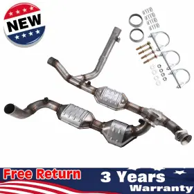 1061682 Br Y Pipe Catalytic Converter Set Fit For 1999-2003 Ford F-150 5.4l 4wd Left Right