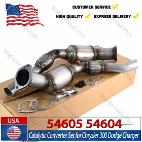 54604 Brightonroad-2016 54605 2x Catalytic Converter Set For Chrysler 300 Dodge Charger Magnum 5.7l V8