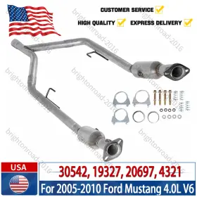 Ber419265 Brightonroad-2016 For 2005-2010 Ford Mustang 4.0l V6 Exhaust Catalytic Converter Set Direct Fit