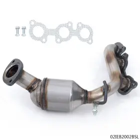 163935814440374 Carlights Rear Exhaust Catalytic Converter Fit For 2004-2006 Toyota Sienna 3.3l Fwd Bank 1