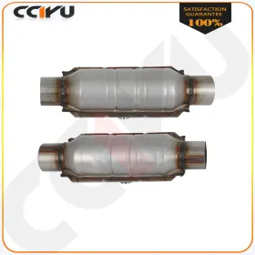 Ze178685le01 Cciyu 2x Catalytic Converter Epa Approved 2.5 Inch Stainless Steel For Chrysler Ford Benz