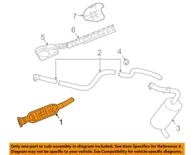 5085658ab Chrysler Oem 06-10 Pt Cruiser Exhaust Components-converter