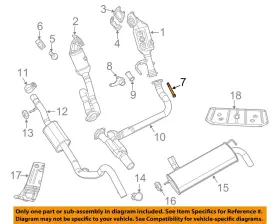 6105055aa Chrysler Oem 07-18 Avenger Exhaust Components-converter Bolt