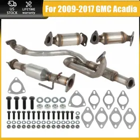 Fce41318-19-22-y-pipe Chuzhilan Fits 2009-2017 Gmc Acadia 3.6l All Three Catalytic Converters Flex Pipe 4 Pieces