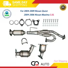 20020-7y000 Congqoo-07 Fits 2004-2009 Nissan Quest 2004-2006 All Three Catalytic Set 3.5l New Us