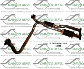 16541 Davico Catalytic Converter-exact-fit