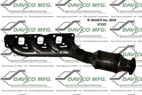 17122 Davico Catalytic Converter-exact-fit - Manifold