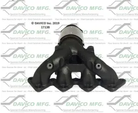 17138 Davico Catalytic Converter-exact-fit - Manifold
