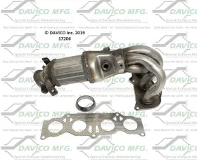 17206 Davico Catalytic Converter-exact-fit