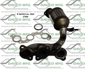 17509 Davico Catalytic Converter-exact-fit - Manifold