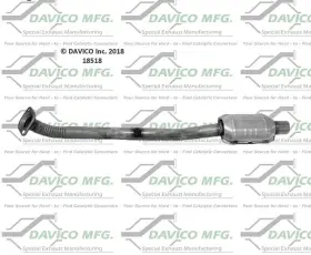 18518 Davico Catalytic Converter-exact-fit Fits 12-17 Toyota Camry 2.5l-l4