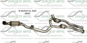 18555 Davico Catalytic Converter-exact-fit