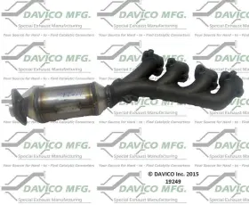 19249 Davico Catalytic Converter-exact-fit - Manifold