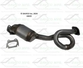 19635 Davico Catalytic Converter-exact-fit Fits 12-18 Jeep Wrangler 3.6l-v6