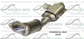 19136 Davico Converters Genuine Direct Fit Catalytic Converter