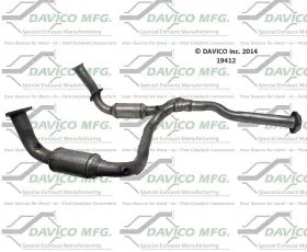19412 Davico Mfg Direct Fit Catalytic Converter