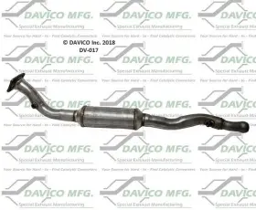 Dv-017 Davico Mfg Catalytic Converter P N Dv 017
