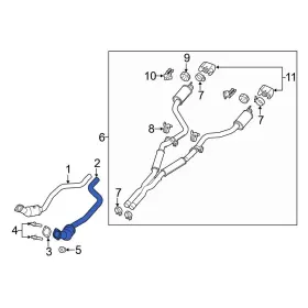 68474161ad Dodge Oe For Charger 2021-2023 Left Catalytic Converter