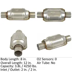 70247 Eastern Manufacturing Emi Catalytic Converter-universal Converter Mfg