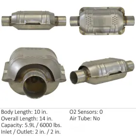 70316 Eastern Manufacturing Emi Catalytic Converter-universal Converter Mfg
