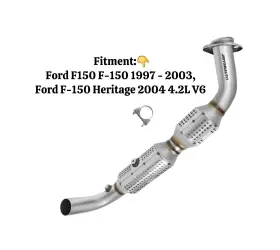 645256 Ep Suppy 1997 2004 Ford F-150 4.2l V6 Rwd Left Catalytic Converter Direct-fit New