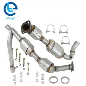 642597 Etecgo Matte Left Right Catalytic Converter Set For 1999-2003 Ford F-150 5.4l V8 4wd