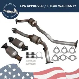 16284 Exhaust Manifold Catalytic Converter Set For 2001 2002 2003 2004 Nissan Xterra/frontier 3.3l