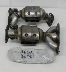 16652 Fast Line Mufflers 16651 Front And Rear Manifold Catalytic Converter Set 07-13 Mitsubishi Outlander 3.0l V6
