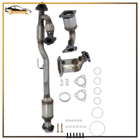 Firc4809280ss Firchassis For Nissan Pathfinder 3.5l 2013-2019 All 3 Catalytic Converters With Flex Y-pipe
