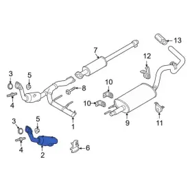 Ml3z-5e212-g Ford Genuine Catalytic Converter