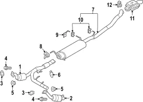 Nl1z-5e212-c Ford Genuine Catalytic Converter