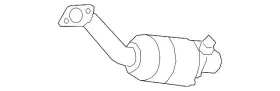 Ford Nl7z-5e212-a Genuine Catalytic Converter