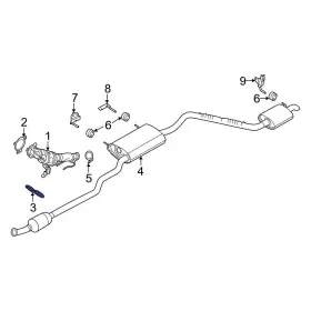 Ford Oe Bv6z5k291a For Focus 2013-2018 Catalytic Converter Bracket