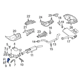 Cv6z5k291j Ford Oe For Focus 2013-2018 Front Catalytic Converter Bracket
