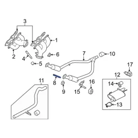 W709209s900 Ford Oe For Mustang 2010 Catalytic Converter Stud