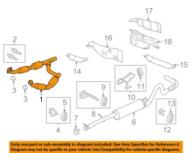 9c2z5f250e Ford Oem 09-14 E-150 Exhaust Components-catalytic Cnvrtr