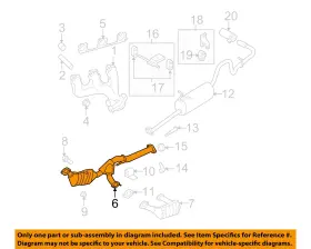 Ford Oem 9l5z5e212b 07-11 Ranger Exhaust System Components-converter