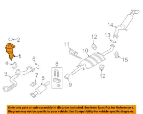 Al8z5e212b Ford Oem 10-12 Escape Exhaust System Components-converter
