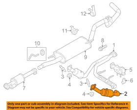 Bl3z5e212a Ford Oem 11-14 F-150 Exhaust System System-catalytic Cnvrtr