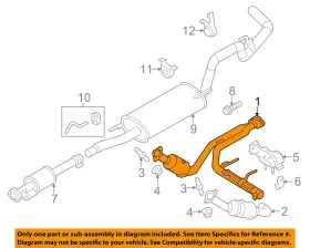 Bl3z5e212c Ford Oem 11-14 F-150 Exhaust System System-catalytic Cnvrtr