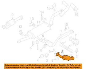 Bl3z5e212e Ford Oem 11-14 F-150 Exhaust System System-catalytic Cnvrtr