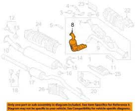 Ck4z5e212f Ford Oem 15-19 Transit-150 Exhaust Components-converter