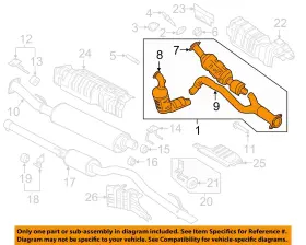 Ck4z5f250p Ford Oem 15-19 Transit-150 Exhaust Components-catalytic Cnvrtr