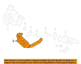 F2gz5e213f Ford Oem 15-23 Continental Exhaust Components-catalytic Cnvrtr