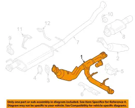 Fl1z5e212c Ford Oem 15-17 Expedition Exhaust Components-converter Pipe