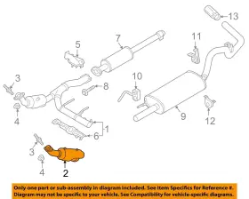 Fl3z5e212g Ford Oem 15-17 F-150 Exhaust Components-catalytic Cnvrtr