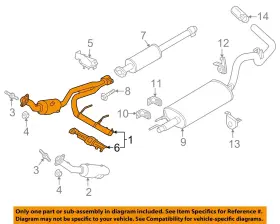 Fl3z5e212m Ford Oem 15-17 F-150 Exhaust Components-catalytic Cnvrtr