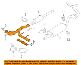 Fl3z5e212p Ford Oem 15-17 F-150 Exhaust Components-catalytic Cnvrtr